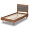 Baxton Studio Seren Mid-Century Dark Grey Fabric Upholstered and Walnut Brown Finished Wood Platform Bed-Twin 191-11534-11158-ZORO - alternate 10